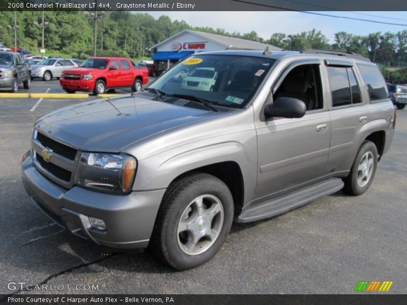 Graystone Metallic / Ebony 2008 Chevrolet TrailBlazer LT 4x4
