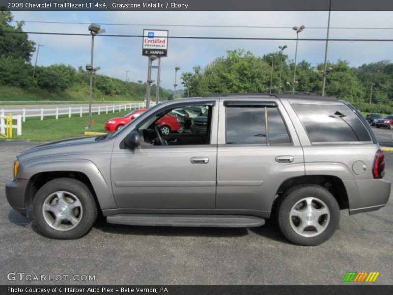 Graystone Metallic / Ebony 2008 Chevrolet TrailBlazer LT 4x4