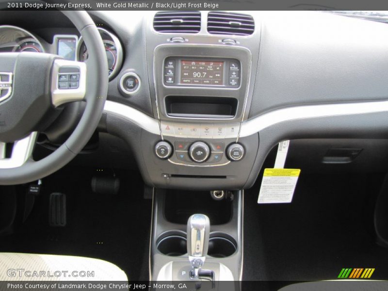 White Gold Metallic / Black/Light Frost Beige 2011 Dodge Journey Express