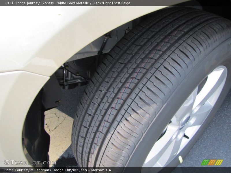 White Gold Metallic / Black/Light Frost Beige 2011 Dodge Journey Express