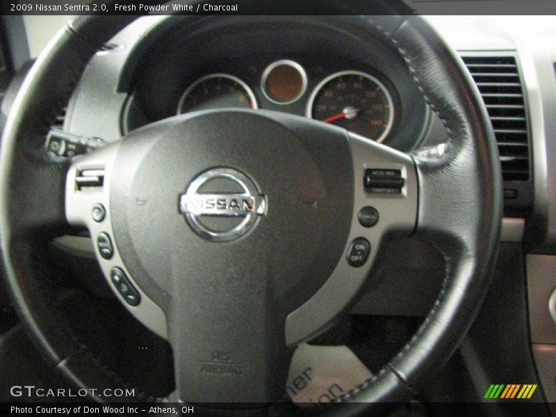 Fresh Powder White / Charcoal 2009 Nissan Sentra 2.0