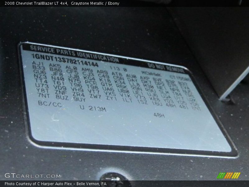 Graystone Metallic / Ebony 2008 Chevrolet TrailBlazer LT 4x4