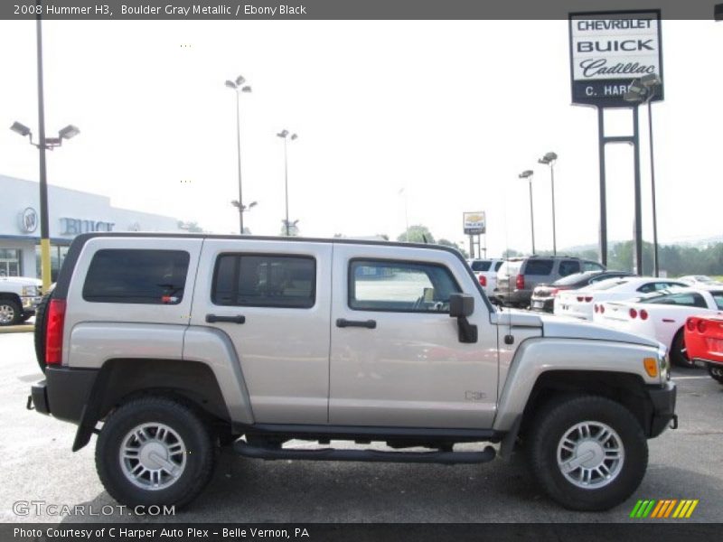 Boulder Gray Metallic / Ebony Black 2008 Hummer H3