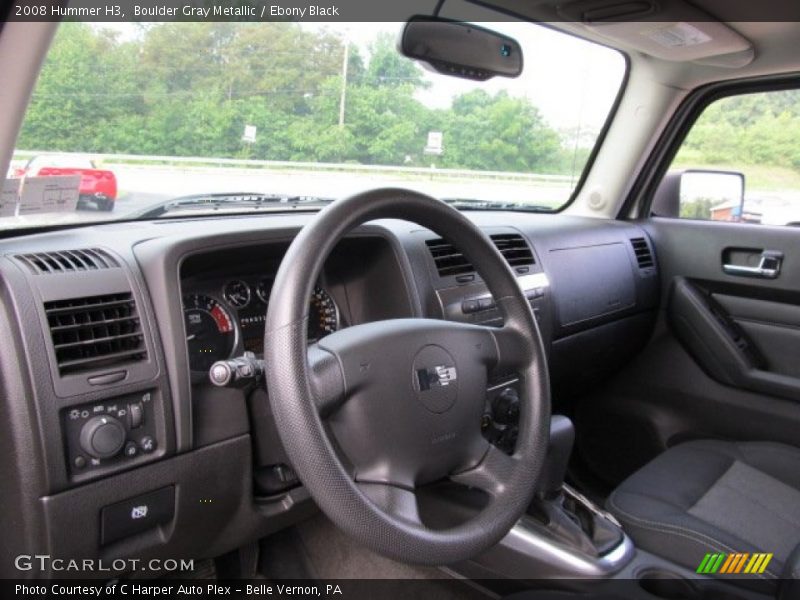 Boulder Gray Metallic / Ebony Black 2008 Hummer H3