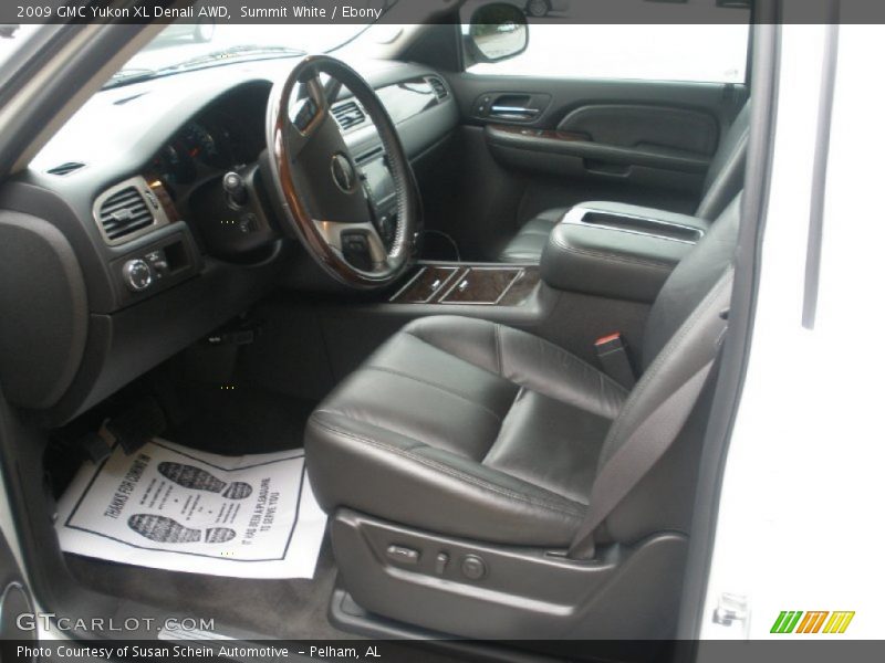 Summit White / Ebony 2009 GMC Yukon XL Denali AWD