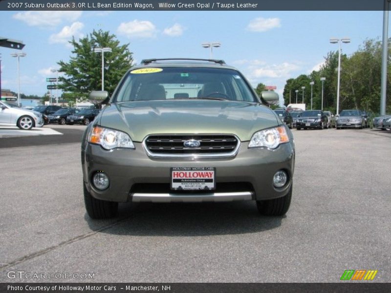 Willow Green Opal / Taupe Leather 2007 Subaru Outback 3.0R L.L.Bean Edition Wagon