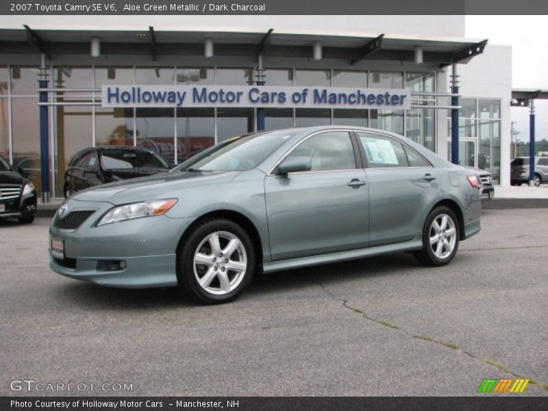 Aloe Green Metallic / Dark Charcoal 2007 Toyota Camry SE V6