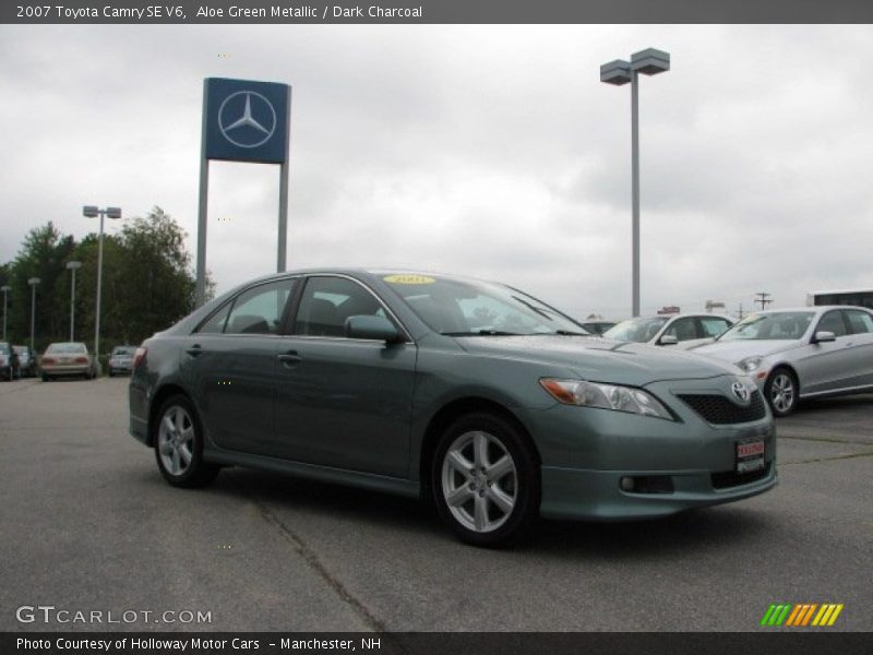 Aloe Green Metallic / Dark Charcoal 2007 Toyota Camry SE V6