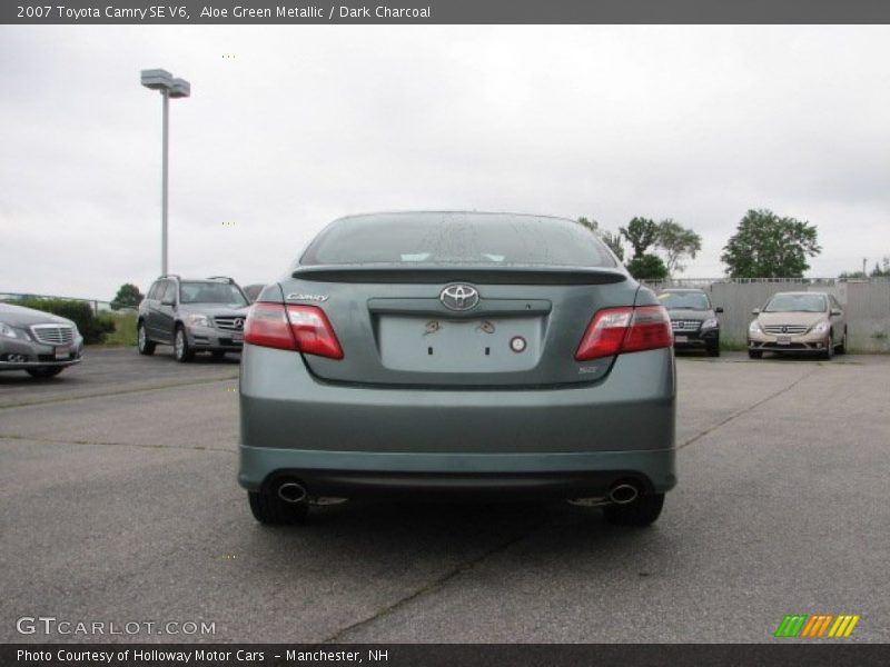 Aloe Green Metallic / Dark Charcoal 2007 Toyota Camry SE V6