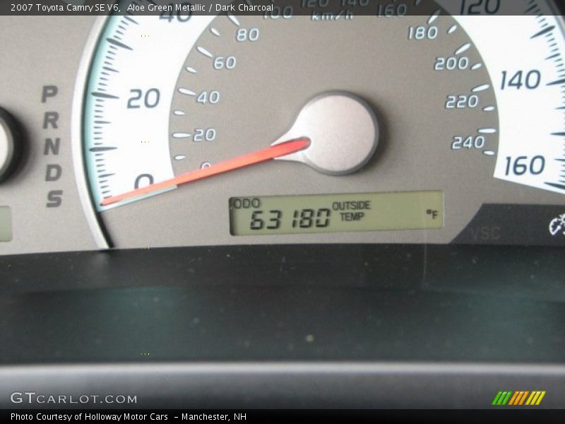 Aloe Green Metallic / Dark Charcoal 2007 Toyota Camry SE V6