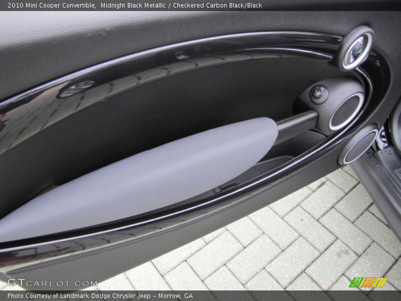 Midnight Black Metallic / Checkered Carbon Black/Black 2010 Mini Cooper Convertible