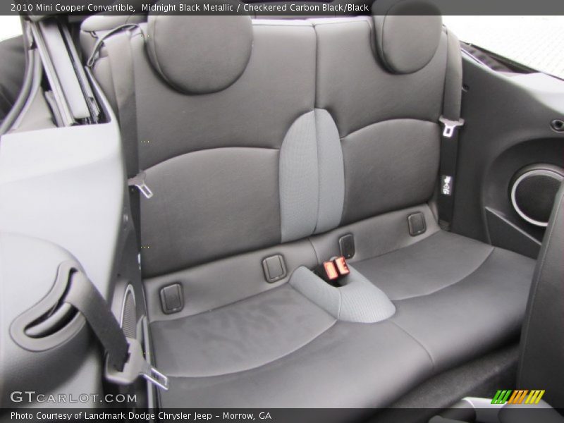 Midnight Black Metallic / Checkered Carbon Black/Black 2010 Mini Cooper Convertible