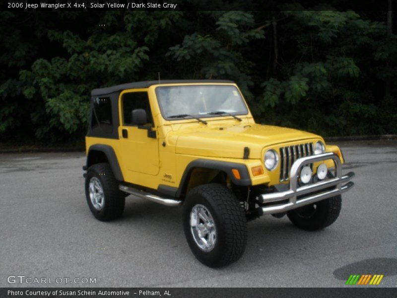 Solar Yellow / Dark Slate Gray 2006 Jeep Wrangler X 4x4