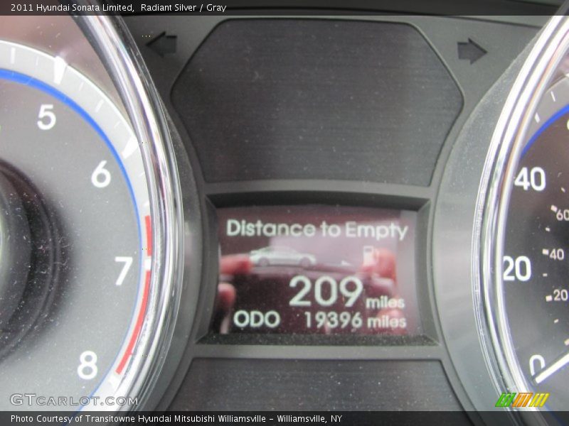 Radiant Silver / Gray 2011 Hyundai Sonata Limited