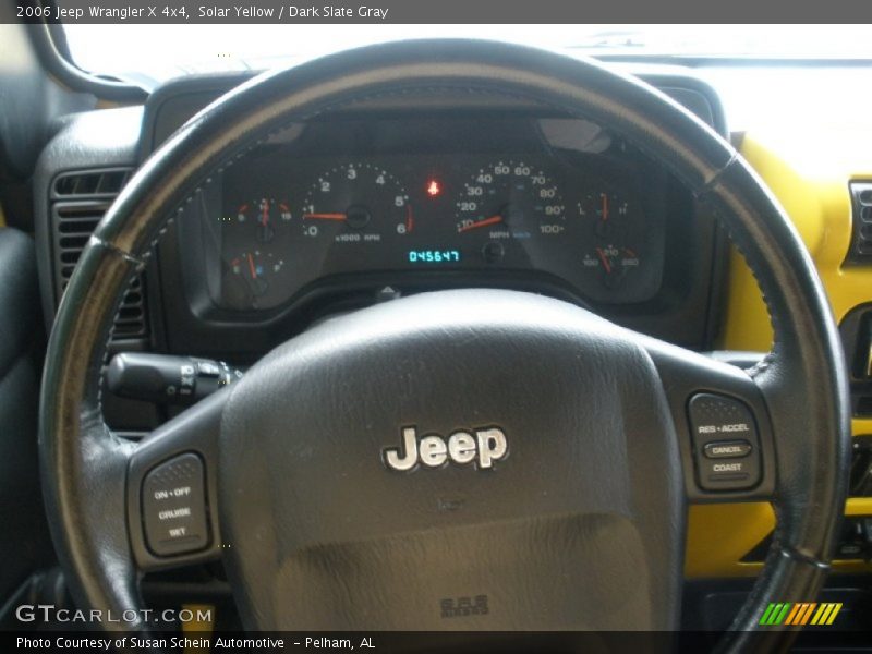 Solar Yellow / Dark Slate Gray 2006 Jeep Wrangler X 4x4