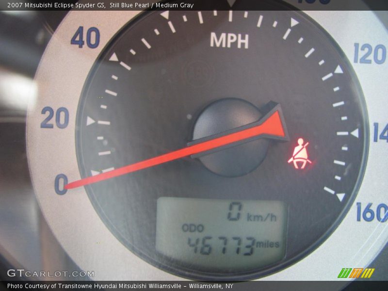 Still Blue Pearl / Medium Gray 2007 Mitsubishi Eclipse Spyder GS