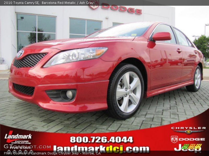 Barcelona Red Metallic / Ash Gray 2010 Toyota Camry SE