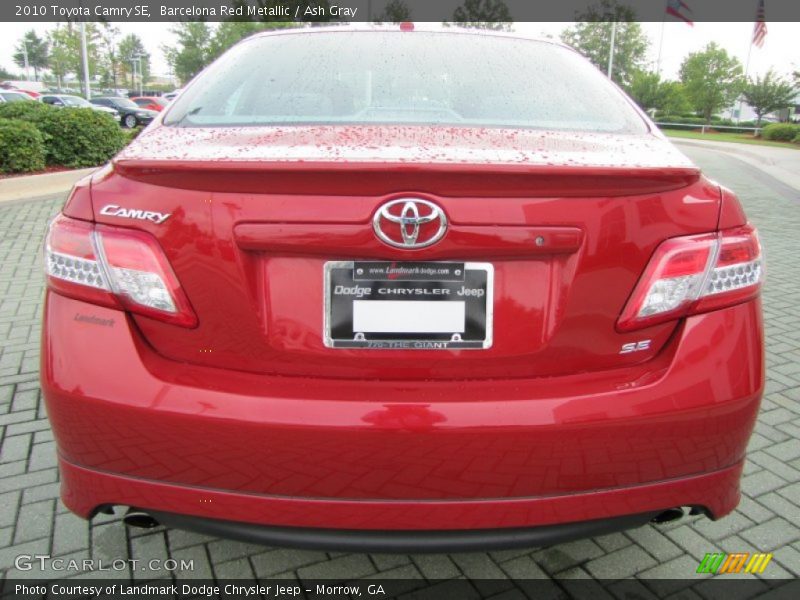 Barcelona Red Metallic / Ash Gray 2010 Toyota Camry SE