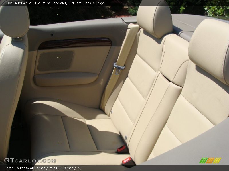 Brilliant Black / Beige 2009 Audi A4 2.0T quattro Cabriolet