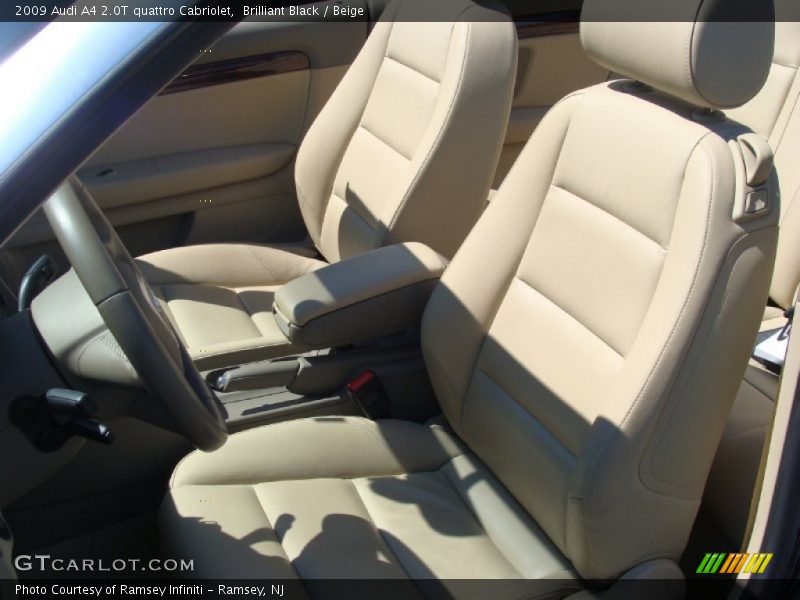 Brilliant Black / Beige 2009 Audi A4 2.0T quattro Cabriolet