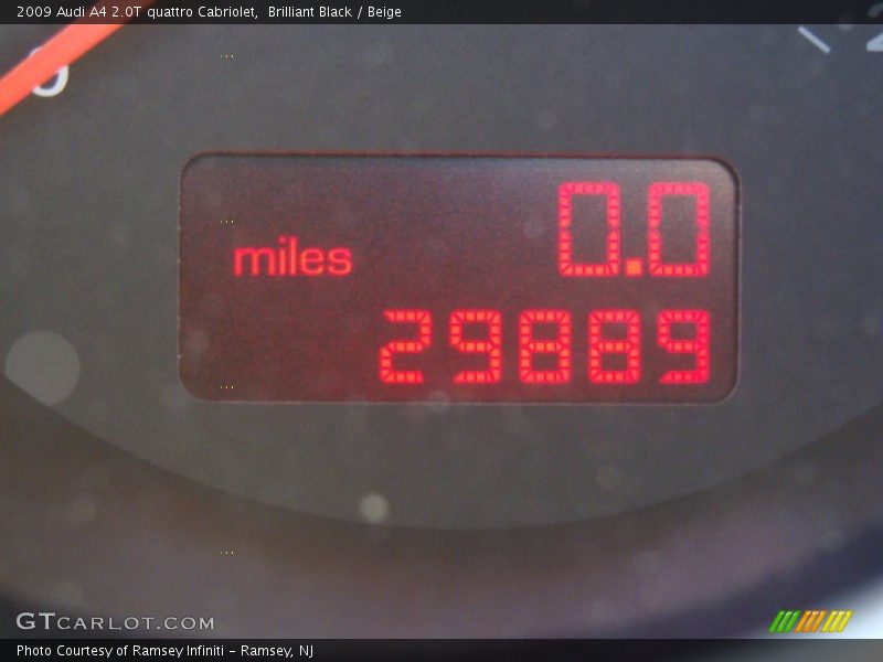 Brilliant Black / Beige 2009 Audi A4 2.0T quattro Cabriolet