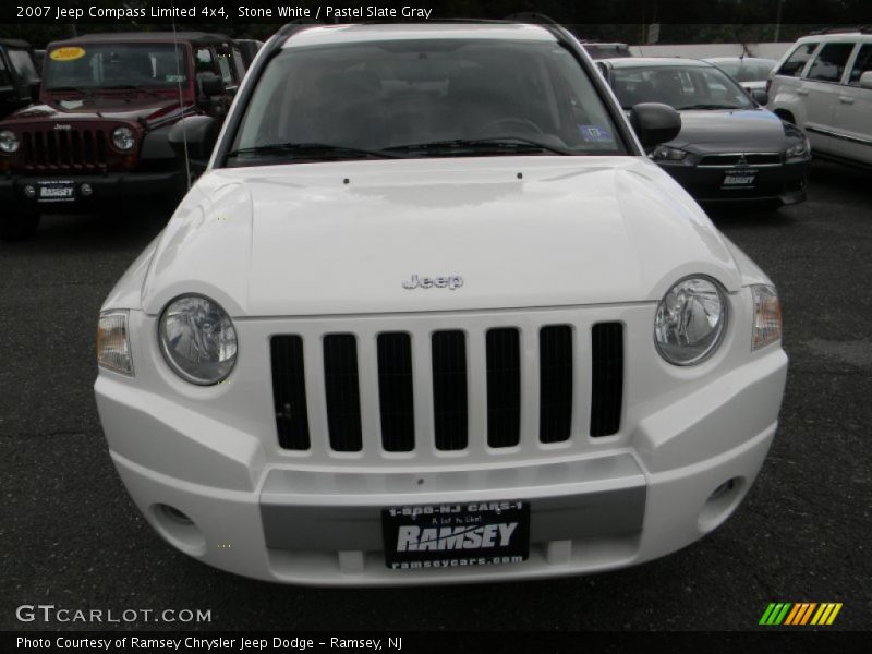 Stone White / Pastel Slate Gray 2007 Jeep Compass Limited 4x4