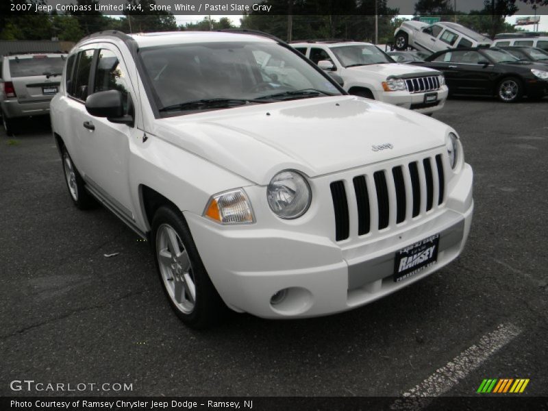 Stone White / Pastel Slate Gray 2007 Jeep Compass Limited 4x4