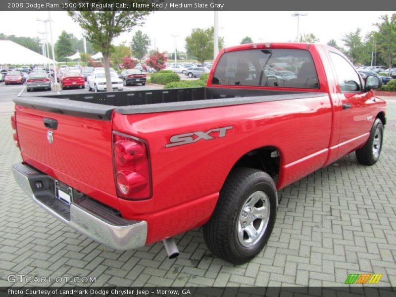 Flame Red / Medium Slate Gray 2008 Dodge Ram 1500 SXT Regular Cab