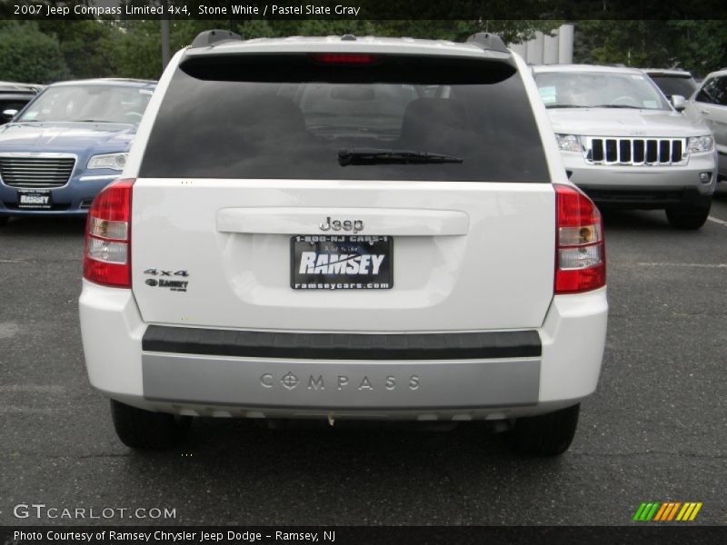 Stone White / Pastel Slate Gray 2007 Jeep Compass Limited 4x4