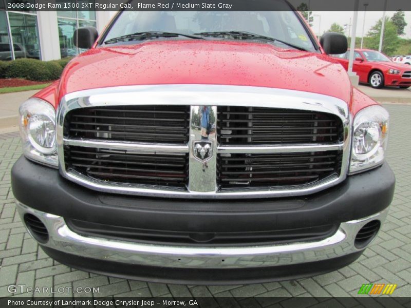 Flame Red / Medium Slate Gray 2008 Dodge Ram 1500 SXT Regular Cab