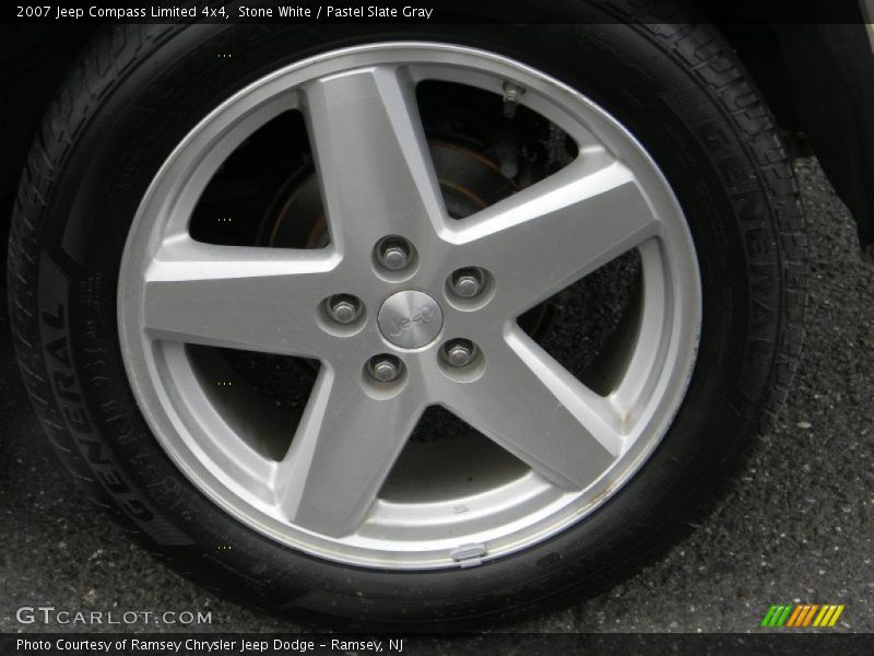 Stone White / Pastel Slate Gray 2007 Jeep Compass Limited 4x4