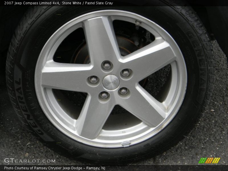 Stone White / Pastel Slate Gray 2007 Jeep Compass Limited 4x4