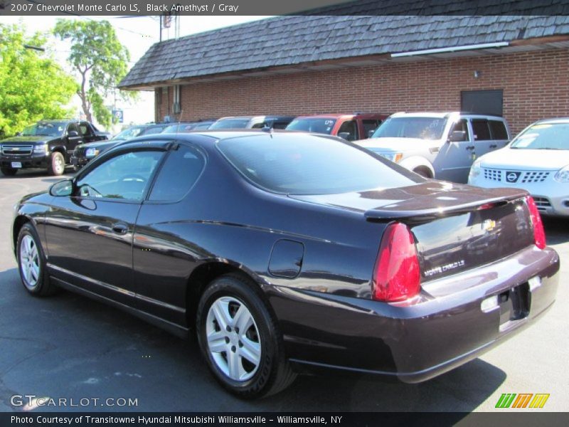 Black Amethyst / Gray 2007 Chevrolet Monte Carlo LS