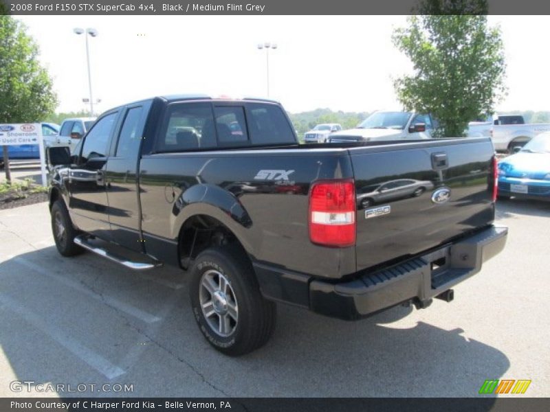 Black / Medium Flint Grey 2008 Ford F150 STX SuperCab 4x4