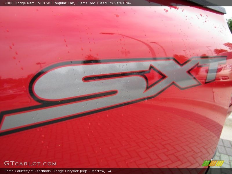 Flame Red / Medium Slate Gray 2008 Dodge Ram 1500 SXT Regular Cab