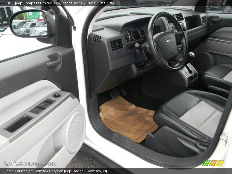 Stone White / Pastel Slate Gray 2007 Jeep Compass Limited 4x4