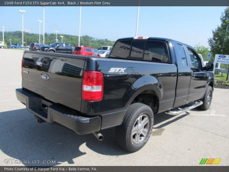 Black / Medium Flint Grey 2008 Ford F150 STX SuperCab 4x4