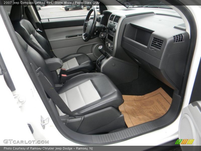 Stone White / Pastel Slate Gray 2007 Jeep Compass Limited 4x4