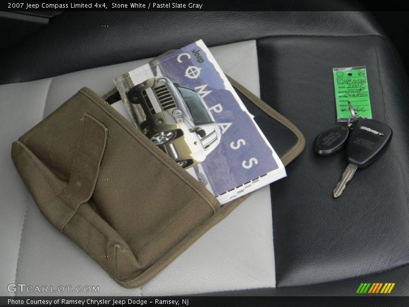 Stone White / Pastel Slate Gray 2007 Jeep Compass Limited 4x4