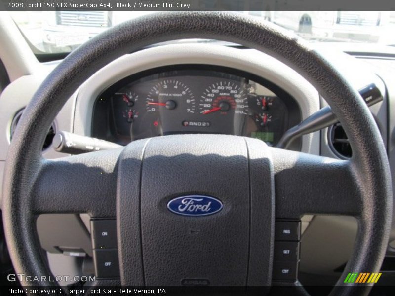 Black / Medium Flint Grey 2008 Ford F150 STX SuperCab 4x4