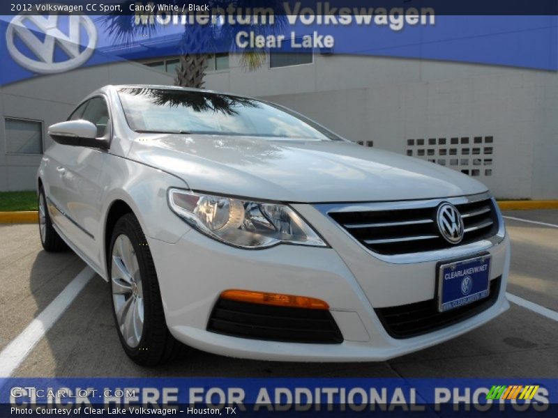 Candy White / Black 2012 Volkswagen CC Sport
