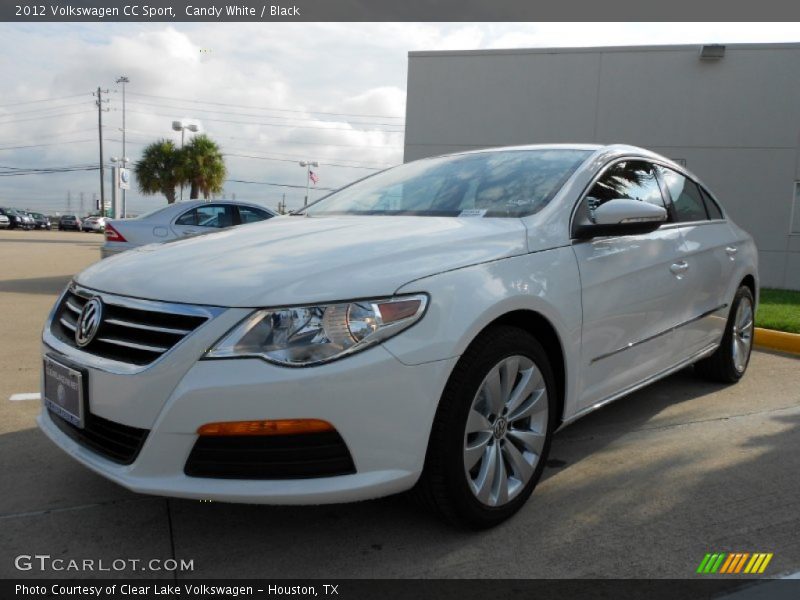 Candy White / Black 2012 Volkswagen CC Sport