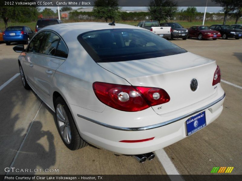 Candy White / Black 2012 Volkswagen CC Sport