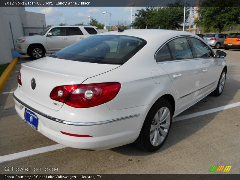 Candy White / Black 2012 Volkswagen CC Sport