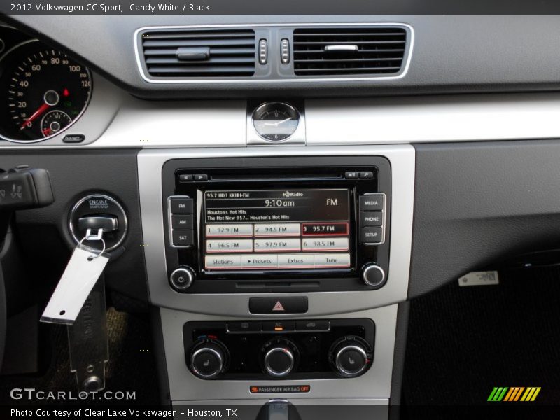 Candy White / Black 2012 Volkswagen CC Sport