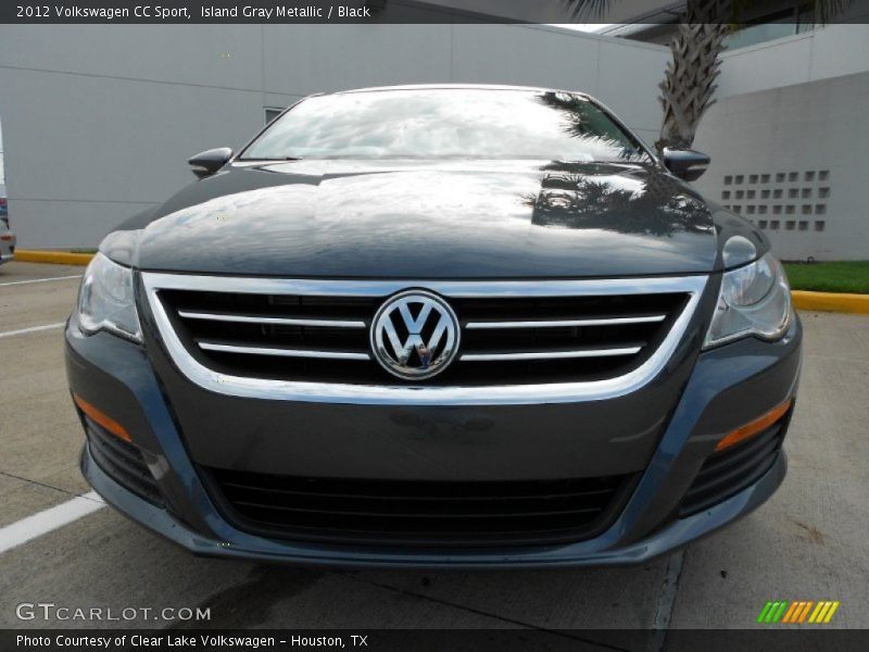 Island Gray Metallic / Black 2012 Volkswagen CC Sport