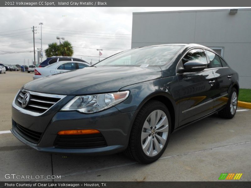 Island Gray Metallic / Black 2012 Volkswagen CC Sport