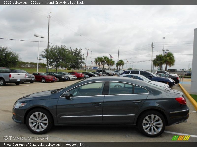 Island Gray Metallic / Black 2012 Volkswagen CC Sport
