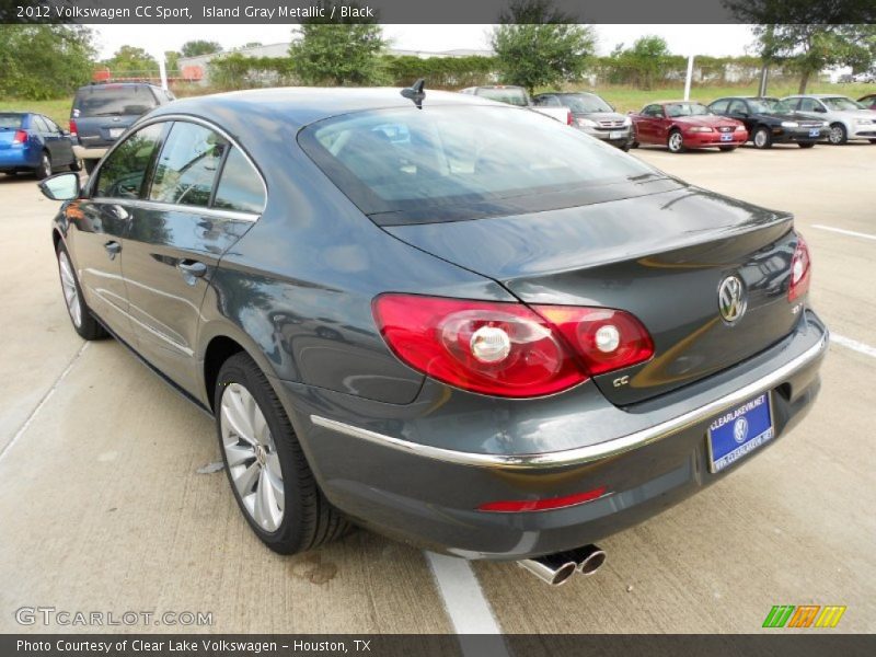Island Gray Metallic / Black 2012 Volkswagen CC Sport