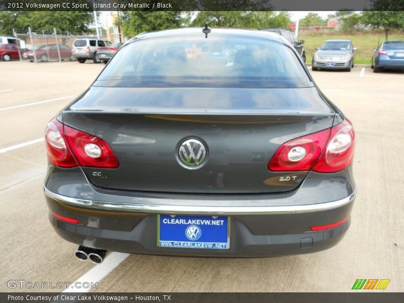 Island Gray Metallic / Black 2012 Volkswagen CC Sport